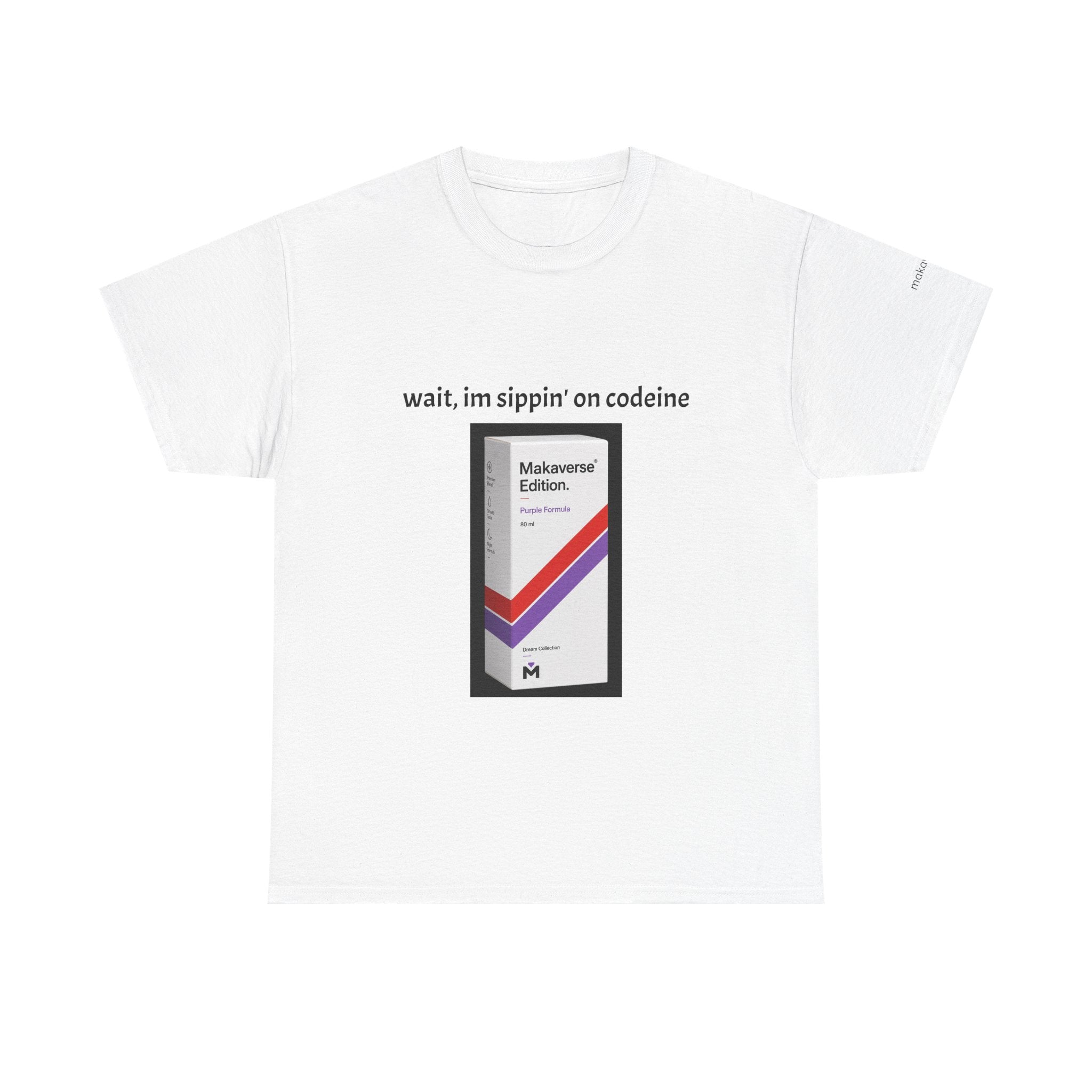 Codeine Meme Tee — "wait, im sippin' on codeine" T-Shirt